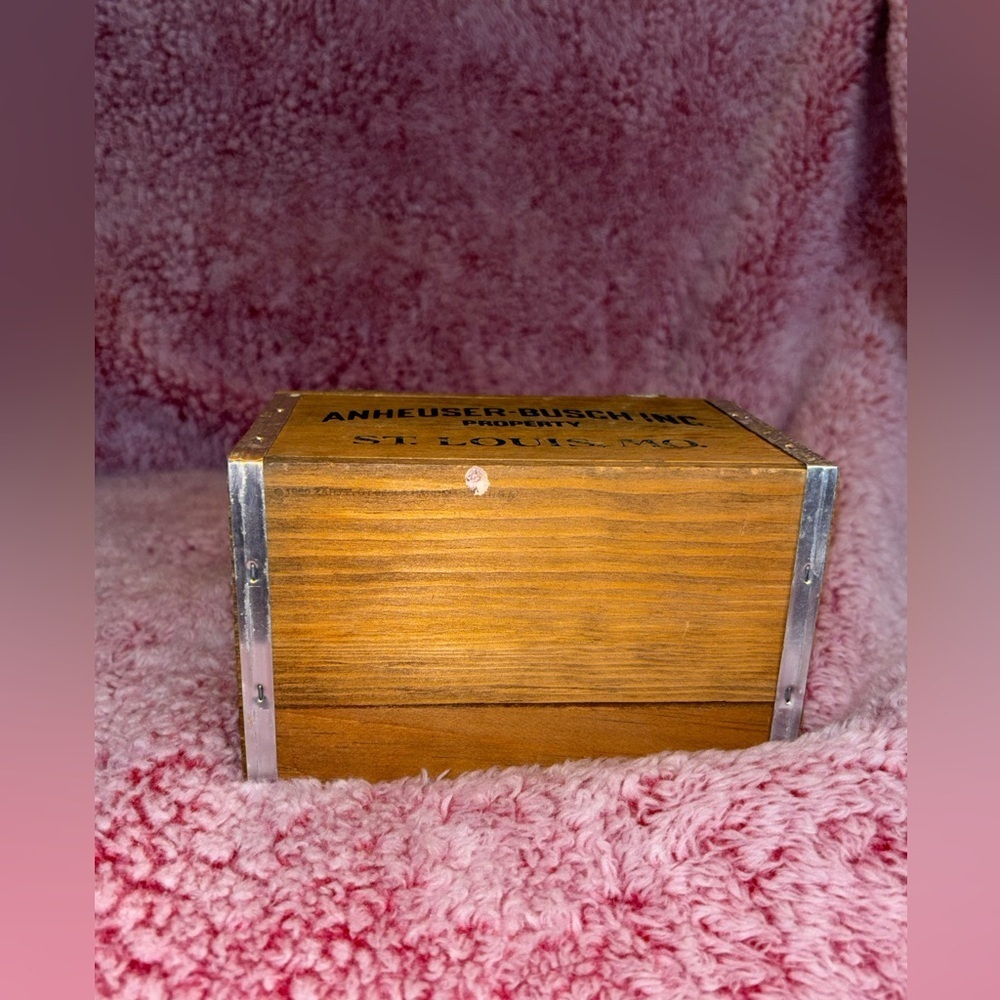 Anheuser-Busch Inc Budweiser Wooden Crate Box Famous Beer Case 1/3 Scale​​ - Picture 6 of 8